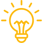 graphic image of lightbulb idea